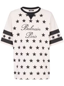 Balmain t-shirt Signature en coton - Tons neutres