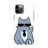 Cool cat: Volledig geprint iPhone 12 Pro Hoesje