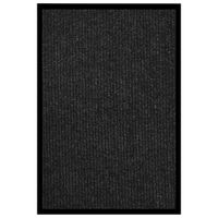 VidaXL Deurmat 80x120 cm gestreept antraciet