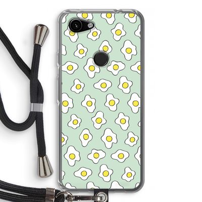 Spiegeleitjes: Pixel 3a Transparant Hoesje met koord
