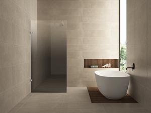 Glasplaat Wiesbaden Less | 100x200 cm | Links | Spiegelrook- naar helder glas