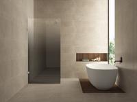 Glasplaat Wiesbaden Less | 100x200 cm | Links | Spiegelrook- naar helder glas