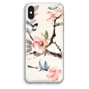 Japanse bloemen: iPhone XS Max Transparant Hoesje