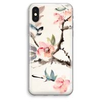 Japanse bloemen: iPhone XS Max Transparant Hoesje