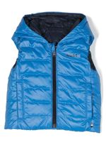 BOSS Kidswear gilet matelassé à design réversible - Bleu