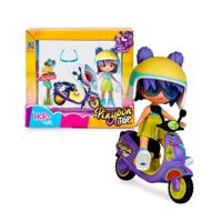 Pinypon top moto girl 11cm met tattoos
