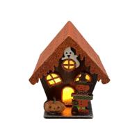 Griezelig Trick or Treat Pompoen Huis Halloween LED Decoratie