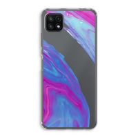 Zweverige regenboog: Samsung Galaxy A22 5G Transparant Hoesje