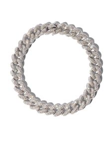 SHAY bracelet en or blanc 18ct pavé de diamants - Argent