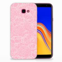 Samsung Galaxy J4 Plus (2018) | TPU Case | White Flowers