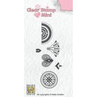 Nellie's Choice • clear stamps mandala mini bloem-3