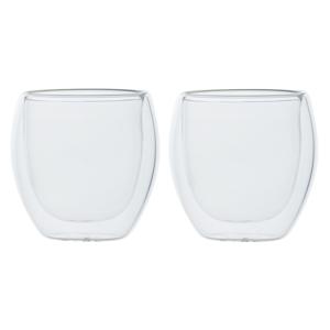 Cosy & Trendy Koffieglazen - 2x stuks - dubbelwandig - glas - 220 ml - cappuccino glazen