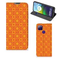 Motorola Moto G9 Power | Hoesje met Magneet | Batik Oranje