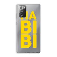 Habibi Blue: Samsung Galaxy Note 20 / Note 20 5G Transparant Hoesje