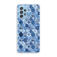 Blauw motief: Samsung Galaxy A73 Transparant Hoesje