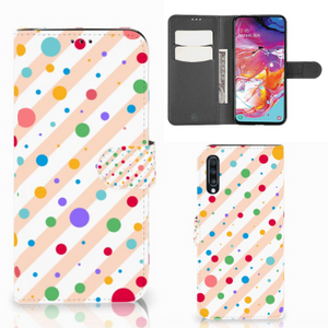 Samsung Galaxy A70 Telefoon Hoesje Dots