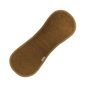 Funnies schouder- spuugdoek uni line brown clay Maat