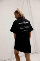 Malelions Members T-Shirt Dress Dames Zwart - Maat XS - Kleur: Zwart | Soccerfanshop