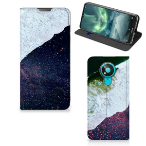 Nokia 3.4 Stand Case Sea in Space