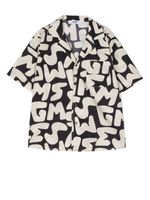 MSGM Kids chemise à logo imprimé - Tons neutres - thumbnail