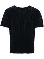 Homme Plissé Issey Miyake t-shirt à col rond - Bleu