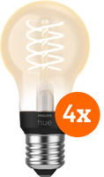 Philips Hue Filamentlamp White Standaard E27 - 2023 - 4-pack - thumbnail