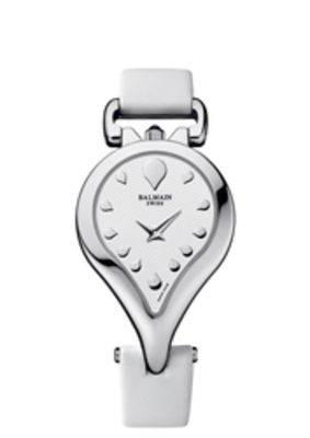 Horlogeband Balmain B34312226 / 3431 / 1730791 Leder Wit 14mm