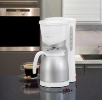 Clatronic KA 3327 Koffiezetapparaat Wit 870 watt Capaciteit koppen: 10 Met thermoskan - thumbnail