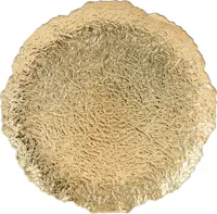 Decoratiebord kunststof organisch 33x1.5cm goud