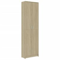 vidaXL Gangkast 55x25x189 cm bewerkt hout sonoma eikenkleurig