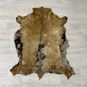 Geitenhuid bruin beige 110x85cm