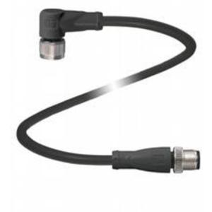 Pepperl+Fuchs 252984 Sensor/actuator connector M12 Aantal polen (sensoren): 4 Stekker, recht, Bus, haaks 5.00 m 1 stuk(s)