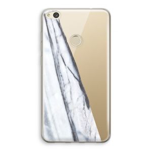 Gestreepte marmer: Huawei Ascend P8 Lite (2017) Transparant Hoesje