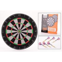 Dartbord 45 cm met 6 pijlen   -