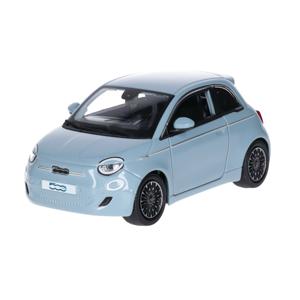 Modelauto/speelgoedauto Fiat 500e - lichtblauw - schaal 1:24 - schaalmodel speelgoed
