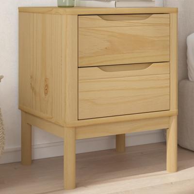 Nachtkastje FLORO 45x39x57 cm massief grenenhout wasbruin