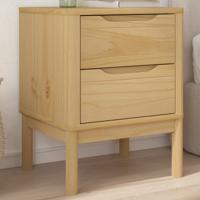 Nachtkastje FLORO 45x39x57 cm massief grenenhout wasbruin