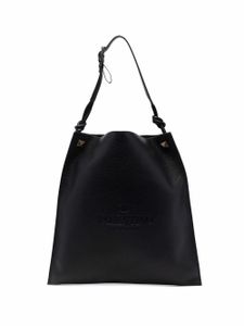 Valentino Garavani sac cabas à logo embossé - Noir