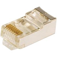 LogiLink RJ45-connector CAT5e MP0003 Stekker, recht Aantal polen: 8P8C Zilver 100 stuk(s)