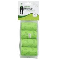 Mr. Poop! Hondenpoepzakjes biologisch afbreekbaar - 8 rollen - Groen Mr. Poop! Hondenpoepzakjes biologisch afbreekbaar - 8 rollen - Groen