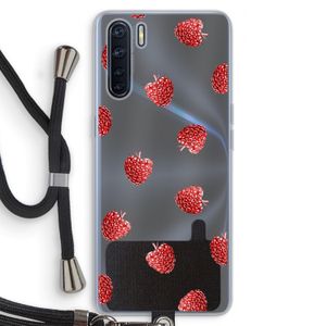 Framboosjes: Oppo A91 Transparant Hoesje met koord