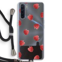 Framboosjes: Oppo A91 Transparant Hoesje met koord