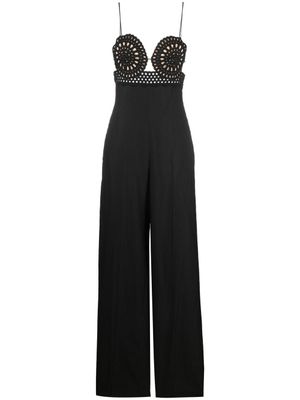 Stella McCartney combinaison en broderie anglaise - Noir