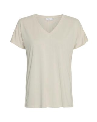 Msch Copenhagen Mschfenya Modal V Neck Tee 18167 Oatmeal
