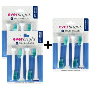 Everbright Pro Effect Standard Sonic opzetborstels - Voordeelpak 2+1 GRATIS