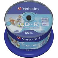 Verbatim 43438 CD-R 80 disc 700 MB 50 stuk(s) Spindel Bedrukbaar