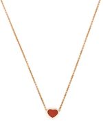 Chopard collier My Happy Heart en or rose 18ct serti de cornaline - thumbnail