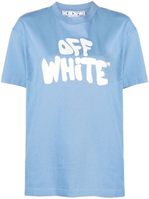 Off-White t-shirt à logo imprimé - Bleu