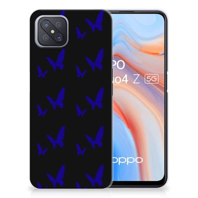 OPPO Reno4 Z | A92s TPU bumper Vlinder Patroon OPPO Reno4 Z | A92s TPU bumper Vlinder Patroon