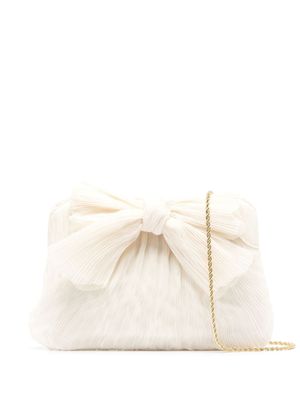 Loeffler Randall pochette Rayne à détail de nœud - Blanc